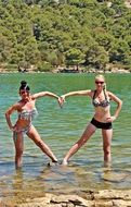 heart shape from girl friends