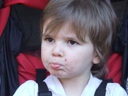 Child boy sad Face