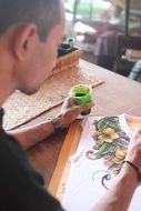creative artist in bali