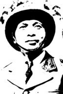 Black and white portrait of Nguyen Giap Vo