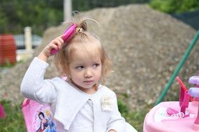 Beautiful cute toddler girl