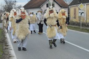 People in costumes at the masquerade