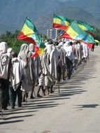 protest march in Ethiopia