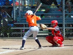 Softball Baseball Girls players