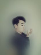 photo of a japanese man in the fog