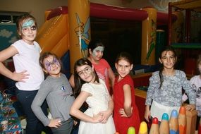 children at a children's theme party