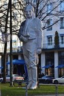 metal sculpture on munich street