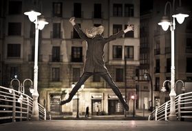 Man on the Bilbao Bridge