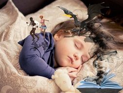 Fantasy The Dream Of A Sleeping Girl