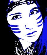 portrait of a warrior girl