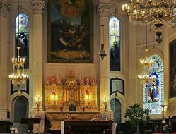 church interior in Quebec