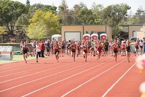 Running Girls Track