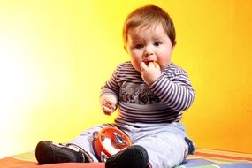 Child eating something