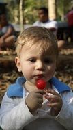 portrait of Boy with the sweet