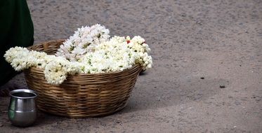 Jasmine Madurai Flowers in the beautiful basket