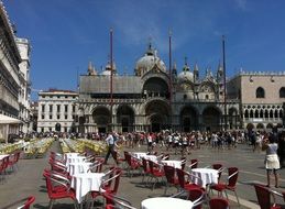 public square terrace in Italy