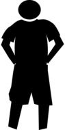 Boy silhouette drawing