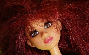 doll like a red-haired beauty