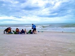 People on Florida Beach