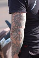 male arm tattoo