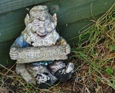 Gnome wood Statue