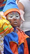 boy in carnival costume, colombia