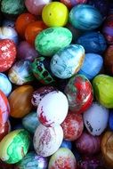 colorful easter eggs handmade