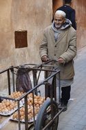 selling eggs on streets in morocco