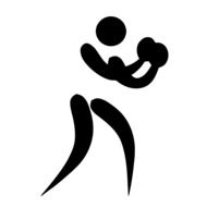 boxing man drawing