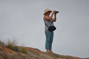 woman on the viewpoint