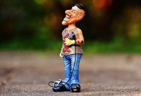tattoo artist as a funny figure