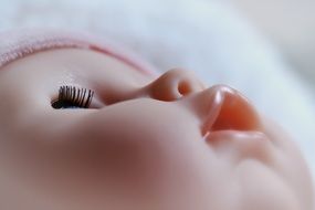 pink face doll