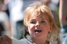 baby girl with a beautiful face