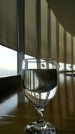 glass of water striped photo