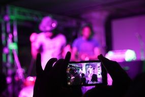 Singers in a club