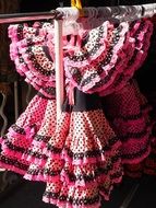 pink flamenco costume for children