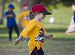 child athlete in the park