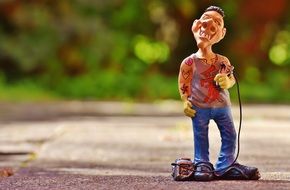 tattoo artist as a cool figure in the park