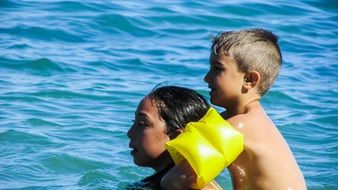 Children Swimming Playing