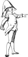 graphic image of a military commander in a cocked hat