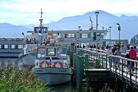 Shipping in the port