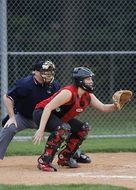 athletic girls playing softball