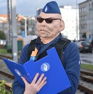 police officer as a costume for carnival