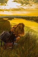 Girl at the Pond