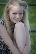 smiling blond girl