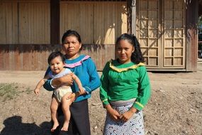 Family photo in Peru