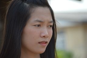 photo portrait of a thai girl