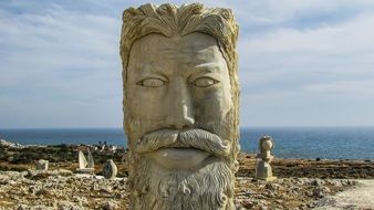 large head sculpture in Ayia Napa