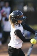 Softball Batter Female Action N2