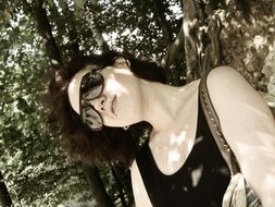 Portrait Girl in the Park Kiev
